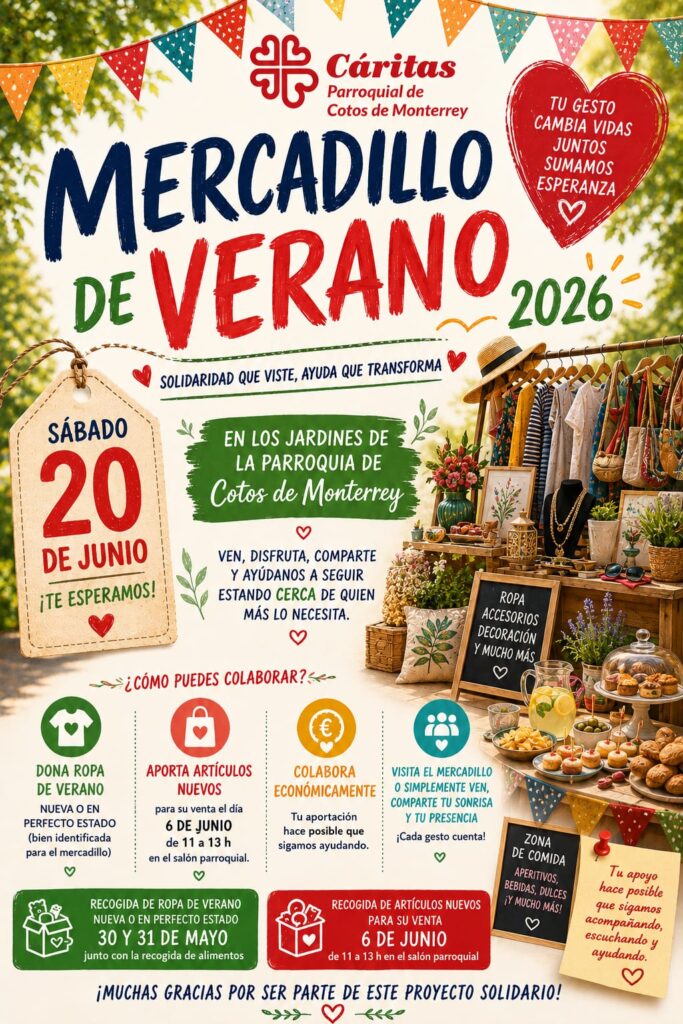Cartel del Mercadillo de verano